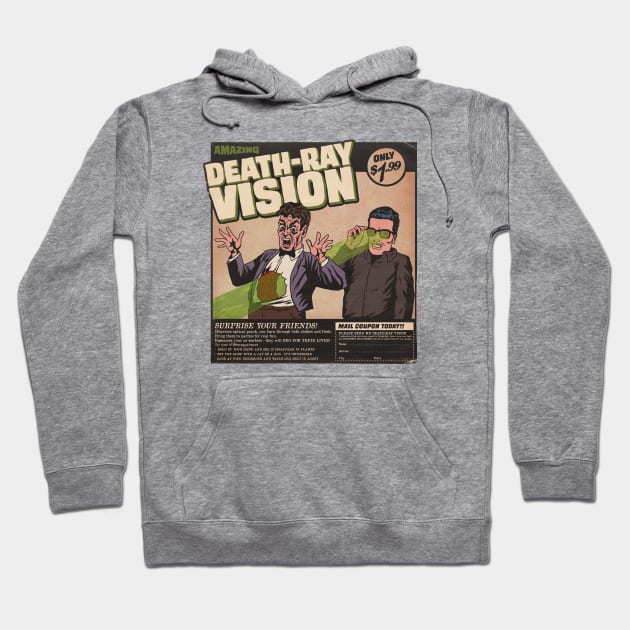 Death-Ray vision Hoodie by kickpunch